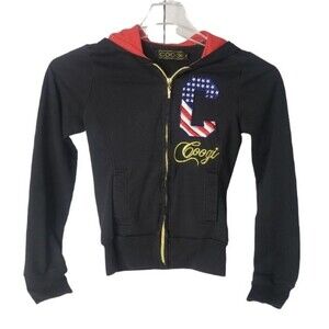 COOGI BLACK & RED HOODIE SWEATSHIRT KID'S SIZE MEDIUM